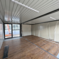 2 en 1 Type Z Préfabriqué Mobile Pliable Petit Conteneur Plat Maison pour Stockage avec Cuisine Salle de Bain Electrique
