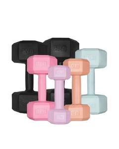 CAP Barbell Cast Iron Hex Dumbbell (Pair) Black 20 lb with No-Roll Head CZFIT <b>Free</b> <b>Weight</b> - Product Image 1
