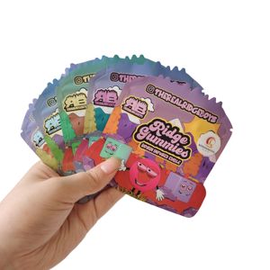 신상품 그라비어 인쇄 식품 마일라 백 사용자 정의 3.5g 7g 14g 28g 다이 컷 사탕 꽃 호일 포장 가방 냄새 방지 - Product Image 1