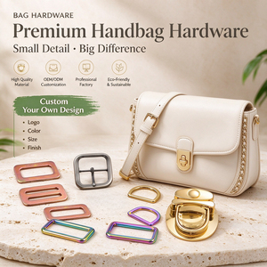 Herrajes Metálicos Personalizados de Aleación de Zinc con Gancho Giratorio y Anillo en D para Bolsos de Mujer, Cierre de Rosca, Accesorios para Bolsos OEM ODM - Product Image 1