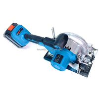 Scie circulaire électrique portative sans fil au lithium, machine de découpe rechargeable, scie circulaire électrique portative, batterie 5 pouces, OEM TY, scie à bois 21V