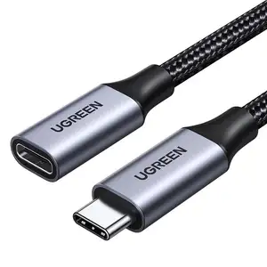 Ugreen kabel ekstensi USB Tipe C, kabel ekstensi USB C, USB-C Thunderbolt 3 10GB gen 2 untuk Xiaomi Nintendo Switch CA60