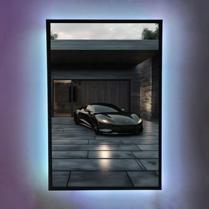 Cadre d'éclairage arrière à LED facile à suspendre Cadre à pression en aluminium noir ouvert Illustration en verre <span class=keywords><strong>Plexi</strong></span> Boîte à lumière à LED Cadre d'affichage - Product Image 1