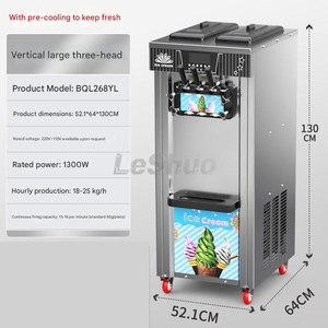 <span class=keywords><strong>Machine</strong></span> à glace molle à 3 buses, <span class=keywords><strong>machine</strong></span> à glace molle en spirale, <span class=keywords><strong>machine</strong></span> à glace molle automatique - Product Image 4