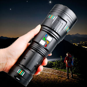 Linterna <span class=keywords><strong>LED</strong></span> con Zoom de alta potencia, batería recargable de <span class=keywords><strong>18650</strong></span>, luz de antorcha de largo alcance, carga USB, aleación de aluminio, producto increíble - Product Image 1