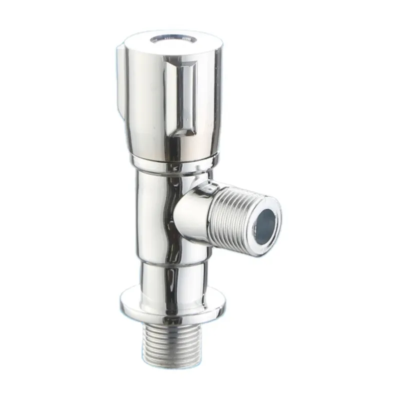 Plastic/brass Angle Valve Custom Made Chrome Angle Valve, Two-way Angle Valve, Modern 1/2 Water Control Cold HOT Water Mixer