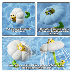 Zhorya été <span class=keywords><strong>bain</strong></span> eau pulvérisateur <span class=keywords><strong>jouet</strong></span> abeille parapluie fleur <span class=keywords><strong>bain</strong></span> jouets pour enfants salle de <span class=keywords><strong>bain</strong></span> - Product Image 5