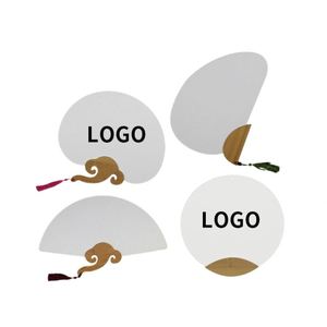 Custom Paper Handheld Fan Printed Logo Promotion Portable Hand Fans for Business - Product Image 1