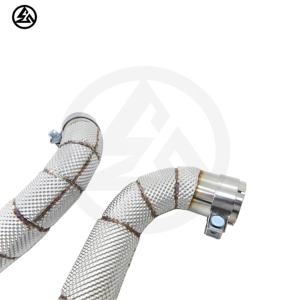 Tubo de bajada CSZ de ajuste perfecto para <span class=keywords><strong>Mercedes</strong></span> Benz <span class=keywords><strong>AMG</strong></span> GT GTC GTR <span class=keywords><strong>GTS</strong></span> 4,0 T, tubo de escape de flujo libre, tubos de rendimiento del sistema de escape - Product Image 3