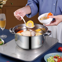 Batterie de Cuisine Personnalisée 10 Pièces en Acier Inoxydable, Incluant Marmite, Cuiseur Vapeur et Faitout