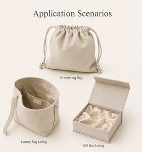 <span class=keywords><strong>Cuir</strong></span> microfibre suédé double face haut de gamme à haute résistance des couleurs, 0,6-1,4 mm, pour boîtes cadeaux, doublures de sacs et sacs à cordon - Vente en gros - Product Image 3