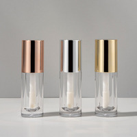 Tubes de brillant à lèvres de 6 ml, emballage plastique transparent, coque de tube cosmétique en plastique, approvisionnement immédiat d'emballages cosmétiques
