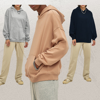 Schwergewichtige Vintage Baumwoll-Hoodies mit Aufdruck, Regular Fit, Streetwear, Maßgeschneidert für Herren, Anti-Schrumpf, Atmungsaktiv, Umweltfreundlich