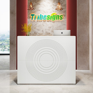 Tribesigns <strong>Reception</strong> <strong>Desk</strong> Modern Front <strong>Desk</strong> - Product Image 2