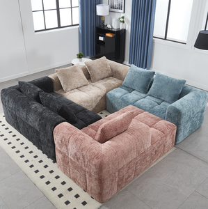 Sofá Modular Seccional, Sofá Modular Moderno en Forma de L con <span class=keywords><strong>Chaise</strong></span> <span class=keywords><strong>Longue</strong></span> - Product Image 4