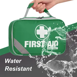 258 Pieces Medical Supplies Waterproof Emergency Convenient Green Survival First Aid Kit