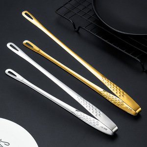 Lu Youchu Stainless Steel <b>BBQ</b> Tongs 304 Extended Hollow Out Anti Scalding Food Clips For Korean Grill Steak Bread Strawberry - Product Image 1