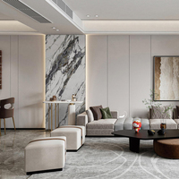 KASARO Feuille de marbre en PVC Panneau mural en pierre Pu Panneaux muraux naturels flexibles en pierre Panneaux muraux UV insonorisés