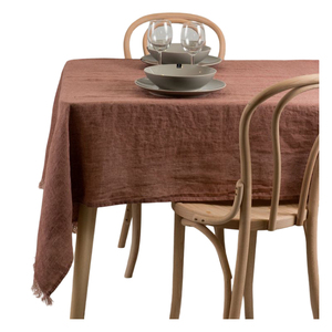 Hermoso mantel de lino de color mostaza, ligero y atractivo para mejorar la decoración de su mesa de comedor - Product Image 6