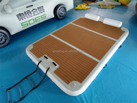 Plateforme flottante gonflable DWF pour yacht, ponton, quai, certifiée CE, capacité 100-500 kg, 5-10 passagers, couleur et logo personnalisables