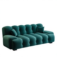 Canapé-lit en tissu pour salon, pliable, double usage, style Roche Bobois, rangée droite, couleur crème