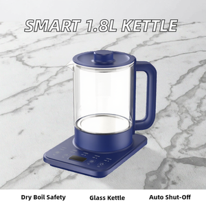 กาต้มน้ำไฟฟ้าแก้วอัจฉริยะขนาด1.8ลิตรได้รับการรับรอง3C หม้อถนอมสุขภาพสำหรับบ้านและโรงแรมน้ำอเนกประสงค์ - Product Image 3