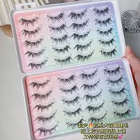 BQI faux cils paires 3D vison cils faits à la main naturel épais faux cils une pièce Textile Long naturel Curl cils
