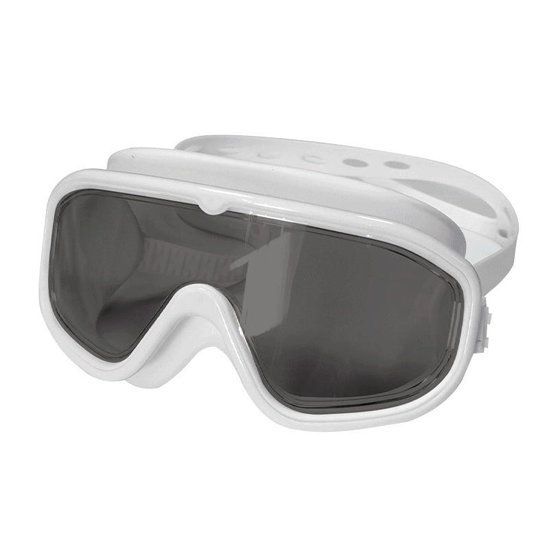 แว่นตาว่ายน้ำกรอบใหญ่สีน้ำเงิน เลนส์สีดำอ่อน (ถุง OPP)