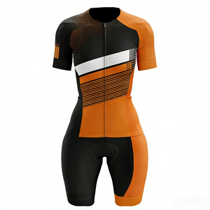 Vêtements de cyclisme ZEDE respirants et extensibles, ajustés, personnalisables avec impression par sublimation, manches courtes, combinaison de cyclisme sur route - Product Image 1