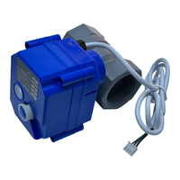 Vanne à boisseau sphérique électrique mini RDNT en CPVC, résistante à la corrosion, IP67, pour système d'eau OEM, température max. 95°C, 90 degrés, AC220V DC24V, commande manuelle, 3/4