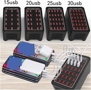 Nhiều Máy Tính Để Bàn Sạc 100W 50W 40W <span class=keywords><strong>USB</strong></span> <span class=keywords><strong>Hub</strong></span> Điện Giao Hàng <span class=keywords><strong>10</strong></span> 15 20 25 30 Cổng <span class=keywords><strong>USB</strong></span> Sạc Trạm Chất Lượng Cao - Product Image 5