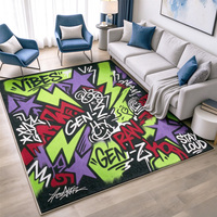 Grands tapis personnalisés imprimés sur mesure, tapis de salon moderne, tapis de chambre à coucher, fabricant en gros