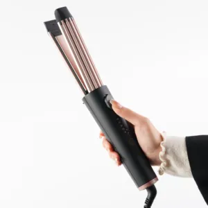 Portable Hair Straightener And Curling Ion 2 In 1 Styler 4-Position Temperature Adjustable Rotary Curling Iron