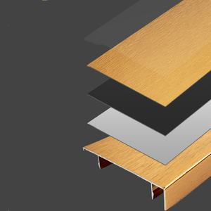 Bordure d'angle de carrelage de belles couleurs Profil en aluminium Plinthe anti-mites Plinthe murale Coins de garniture de carreaux métalliques - Product Image 5