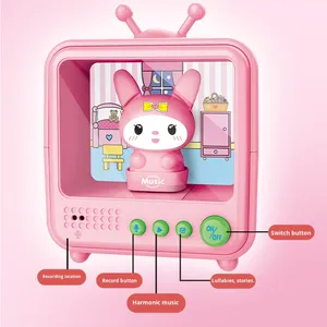 เครื่องเล่นแสงสีเสียงขนาดเล็กสำหรับเด็ก รุ่นใหม่ แบบมีตัวละครจากทีวี เสริมสร้างพัฒนาการและการเรียนรู้สำหรับเด็ก (7-14 ปี) พร้อมกิจกรรมสร้างสัมพันธ์ระหว่างพ่อแม่ลูก - Product Image 2