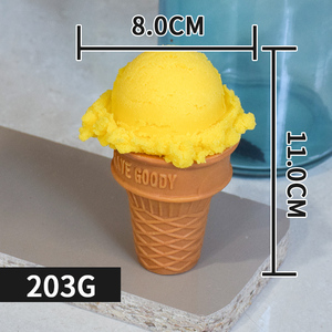 Modèle de coupe à crème glacée de simulation, cône factice, boule de crème glacée dure factice, décoration de coupe à crème glacée, jouets pour enfants et usage domestique - Product Image 3