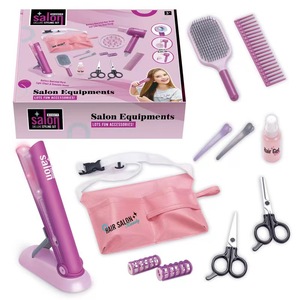 Jouets à piles semblant jouer lumière son lisseur peigne <span class=keywords><strong>de</strong></span> <span class=keywords><strong>coiffure</strong></span> équipement <span class=keywords><strong>de</strong></span> <span class=keywords><strong>Salon</strong></span> fille maquillage <span class=keywords><strong>jouet</strong></span> - Product Image 1