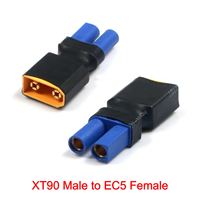 Adaptateur de prise sans fil Amass XT90 vers EC5 mâle femelle, pièces en plastique DIY pour modèle RC et batterie Lipo d'avion