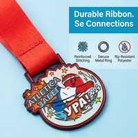 Médailles de finisseur de course ODM OEM, design de dessin animé, émail irrégulier, logo personnalisé, médailles de récompense sportive pour courses de course à pied