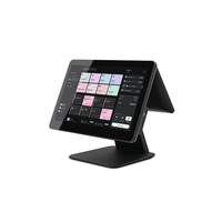Systèmes de point de vente tout-en-un à double écran tactile de haute qualité, 15,6 pouces, Windows 10, caisses enregistreuses, terminaux de point de vente