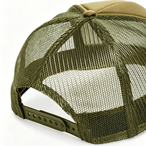 หมวกแก๊ปทรงทรัคเกอร์แบบกำหนดเอง หมวกเบสบอลปักโลโก้ หมวกแก๊ปแบบ snapback หมวกแก๊ปทรง Dad Cap หมวกกันแดดปรับได้ หมวกตาข่ายระบายอากาศสำหรับกีฬากลางแจ้ง - Product Image 4