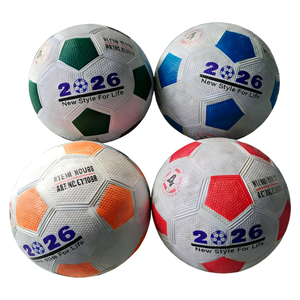 Ballon de football en caoutchouc n°5, taille <span class=keywords><strong>4</strong></span>, pour l'entraînement sportif en extérieur – Offre spéciale - Product Image 1
