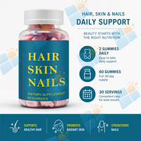 Gummies pour cheveux, peau et ongles à marque privée avec biotine, zinc et vitamines – 60 unités – Complément beauté – Fabricant OEM/ODM – Vente en gros