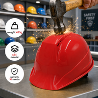 Casque de sécurité industriel personnalisé avec logo CE EN397 ABS pour chantier de construction