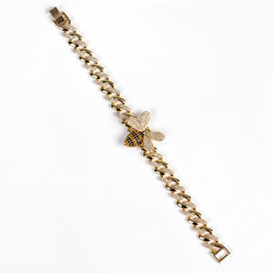 Bestseller zircone bella <span class=keywords><strong>ape</strong></span> 4 pezzi Set di gioielli <span class=keywords><strong>con</strong></span> orecchini ad anello <span class=keywords><strong>collana</strong></span> e bracciale Set personalizzato per il commercio all'ingrosso - Product Image 5