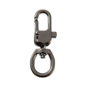 CLIPON AK211TR-XS-011-BNK Gancho giratorio metálico con bloqueo automático, patente estadounidense/europea, alta resistencia, adecuado para productos de exterior, collar para mascotas - Product Image 1