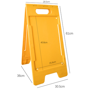 Avviso di pulizia interna esterna segnaletica di plastica - Product Image 1