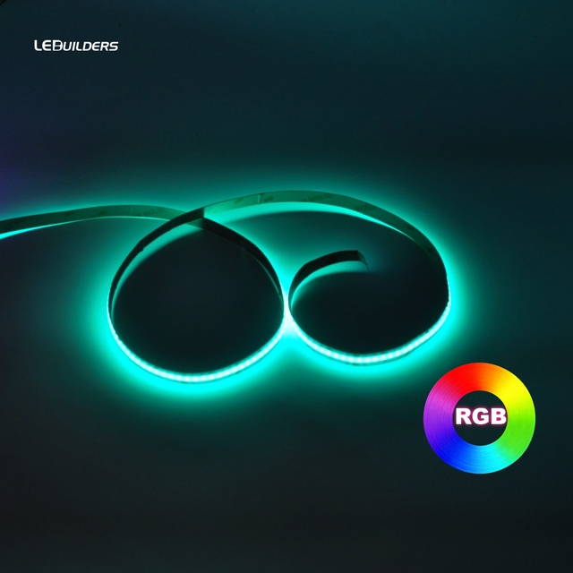 Flexible Smart RGB COB Adjustable LED Light Strip with USB/WiFi Tuya App Control for Bedroom 24V