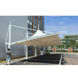 Structure de Membrane Tensile pour Parking Personnalisée en Usine, Abri de Voiture, Auvent, Structure Architecturale en Membrane PVDF - Product Image 1