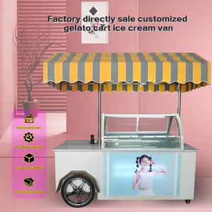 Kolice Mobiele Ijs Kiosk Ontwerp/Kiosk Trailer Ijs Gelato Auto Mobiele Voedsel Winkelwagen Voedsel Truck ghana